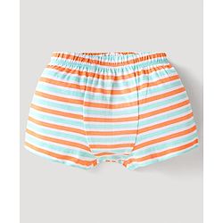 Babyhug Single Jersey Knit Trunks with Animal Star Print & Stripes Pack of 5 - Multicolor