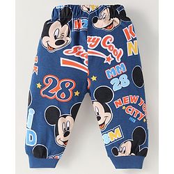 Babyhug Disney Single Jersey Knit Full Sleeves Night Suit with Mickey Mouse & Friends Graphics Pack of 2 - Red & Navy Blue