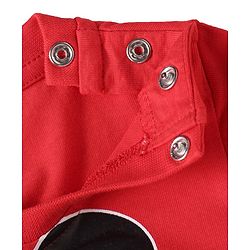 Babyhug Disney Single Jersey Knit Full Sleeves Night Suit with Mickey Mouse & Friends Graphics Pack of 2 - Red & Navy Blue