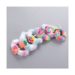 Babyhug Rubber Bands & Scrunchies With Applique Pack of 6 - Multicolor