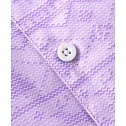 Babyhug Cotton Woven Full Sleeves Printed Night Suit - Purple