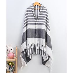 Babyhug 100% Cotton Breast Feeding Multi Purpose Nursing Scarf- Black