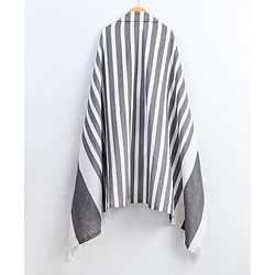 Babyhug 100% Cotton Breast Feeding Multi Purpose Nursing Scarf- Black