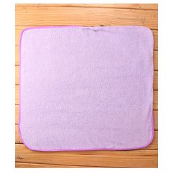 Babyhug Cotton Knit Hooded Wrapper With Princess Print L 73 x B 73 cm - Lilac