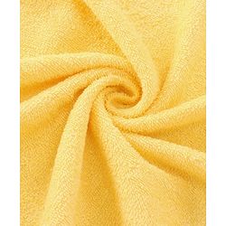 Babyhug Terry Woven Hooded Wrapper with Lion Embroidery  L 76.2 x B 76.2 cm - Yellow