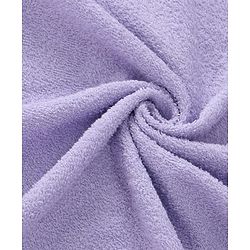 Babyhug Terry Woven Hooded Wrapper with Owl Embroidery & Bow Applique L 76.2 x B 76.2 cm - Lilac