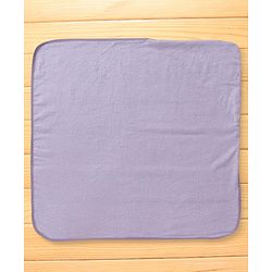 Babyhug Terry Woven Hooded Wrapper with Bear Embroidery & Bow Applique L 76.2 x B 76.2 cm - Lilac