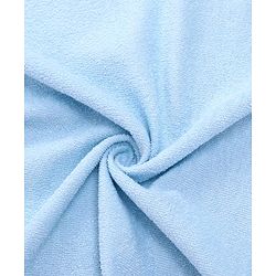 Babyhug Terry Woven Hooded Towel with Bunny Applique L 76.2 x B 76.2 cm - Light Blue