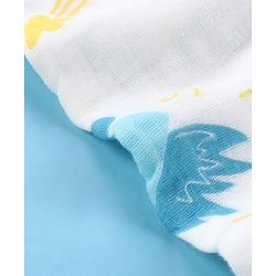 Babyhug 6 Layer Muslin Wash Cloth Pack of 5 - Multicolor(Print May Vary)