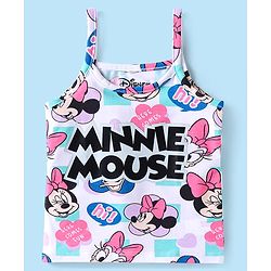 Babyhug Disney Lycra Knit Singlet Sleeves Slips With Minnie Mouse Graphics Pack of 3 - Yellow Pink & White