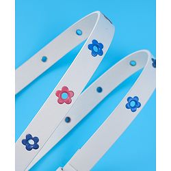 Babyhug Belt with Floral Applique - White