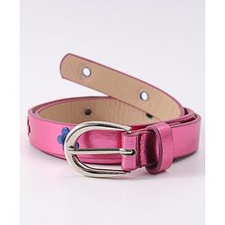 Babyhug Belt with Floral Applique - Pink