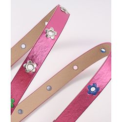 Babyhug Belt with Floral Applique - Pink