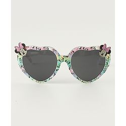 Babyhug Disney Jr. Free Size Sunglasses With Minnie Applique - Light Pink & Light Green.