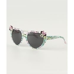 Babyhug Disney Jr. Free Size Sunglasses With Minnie Applique - Light Pink & Light Green.