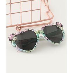 Babyhug Disney Jr. Free Size Sunglasses With Minnie Applique - Light Pink & Light Green.