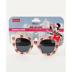 Babyhug Disney Jr. Minnie Sunglasses With Bow Applique - Pink
