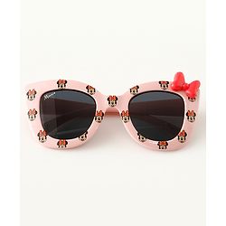 Babyhug Disney Jr. Minnie Sunglasses With Bow Applique - Pink