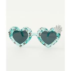 Babyhug Disney Jr. Minnie Free Size Sunglasses With Shell Applique  - Light Blue