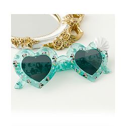 Babyhug Disney Jr. Minnie Free Size Sunglasses With Shell Applique  - Light Blue