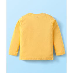 Babyhug Cotton Knit Full Sleeves Night Suit With Panda Print - Yellow