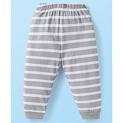 Babyhug Cotton Knit Full Sleeves Night Suit With Panda Print - Yellow