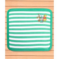 Babyhug Disney Interlock Knit Wash Cloth with Winnie the Poo Graphic L 28 X B 28 cm Pack of 3 - Green Blue & White