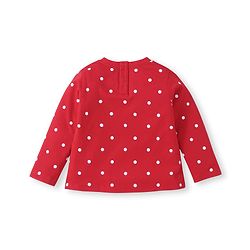 Babyhug Disney Single Jersey Knit Full Sleeves Night Suit With Minnie Mouse Graphics - Red