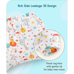 Babyhug 100% Cotton Reusable Potty Training Pull Up Padded Pants Pack of 6 Size 1 (1 - 2 years) - Multicolour