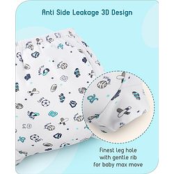 Babyhug 100% Cotton Padded Underwear Training Diapers Animals Print Pack of 3 Size 2 - Multicolor
