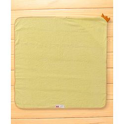 Babyhug Terry Woven Hooded Wrapper with Chick Applique L 73 x B 71 cm - Yellow