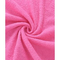 Babyhug Cotton Terry Woven Bath Towel With Duck Embroidery L 98 x B 48 cm - Pink