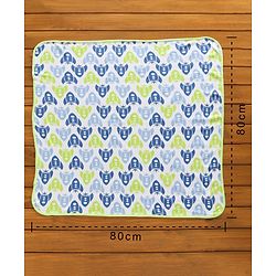 Babyhug 100% Cotton Wrapper Pack of 3 - Green & Blue