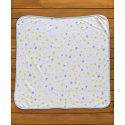 Babyhug 100% Cotton Wrapper Pack of 3 - Green & Blue