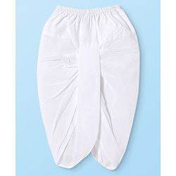 Babyhug Cotton Woven Full Sleeves Embroidered Kurta Dhoti Set - White