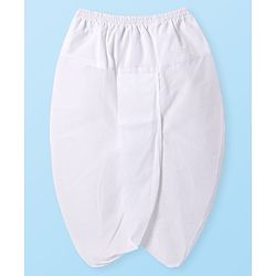 Babyhug Cotton Woven Full Sleeves Textured Kurta Dhoti Set - White