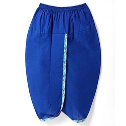 Babyhug Cotton Woven Full Sleeves  Kurta Dhoti Set with Motif Printed Waistcoat - Blue