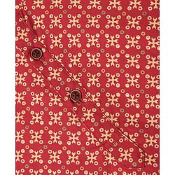 Babyhug Cotton Woven Full Sleeves Foil Printed Kurta Dhoti Set - Red