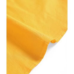 Babyhug Cotton Woven Full Sleeves Solid Kurta Dhoti Set with Printed Jacket - Mustard