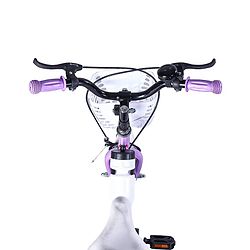Babyhug Speedy Bicycle With Bell - Pink White| Storage Basket| Durable Brake