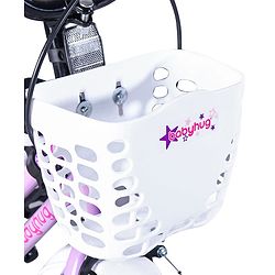 Babyhug Speedy Bicycle With Bell - Pink White| Storage Basket| Durable Brake