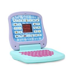 Babyhug Disney Frozen Educational Electronic Laptop with LED Screen for Kids| Computer Toy with Sound & Music| Alphabet & Number Learning| Activity Toy for 3+Yrs Boys & Girls| Best Birthday Gift