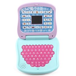 Babyhug Disney Frozen Educational Electronic Laptop with LED Screen for Kids| Computer Toy with Sound & Music| Alphabet & Number Learning| Activity Toy for 3+Yrs Boys & Girls| Best Birthday Gift