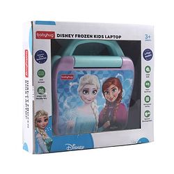 Babyhug Disney Frozen Educational Electronic Laptop with LED Screen for Kids| Computer Toy with Sound & Music| Alphabet & Number Learning| Activity Toy for 3+Yrs Boys & Girls| Best Birthday Gift