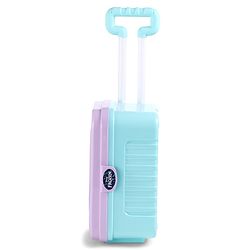 Babyhug Disney Frozen Theme Kitchen Play Set Trolley| Portable Set with Realistic Light Sound Toys for Kids with 24 Pieces - Lilac & Light Blue