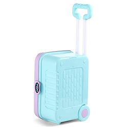 Babyhug Disney Frozen Theme Kitchen Play Set Trolley| Portable Set with Realistic Light Sound Toys for Kids with 24 Pieces - Lilac & Light Blue