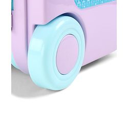 Babyhug Disney Frozen Theme Kitchen Play Set Trolley| Portable Set with Realistic Light Sound Toys for Kids with 24 Pieces - Lilac & Light Blue