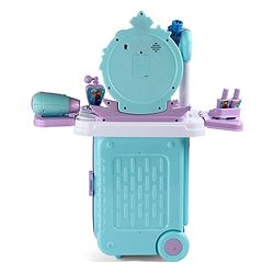 Babyhug Disney Frozen Theme Pretend Play Makeup Trolley Set with Briefcase and Accessories| Cosmetic Set 2 in 1 Vanity Table | Beauty Make Up Trolley Set with 22 pieces & 2 Sticker - Lilac