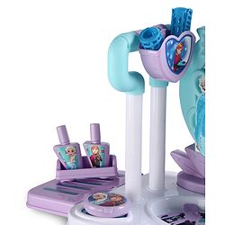 Babyhug Disney Frozen Theme Pretend Play Makeup Trolley Set with Briefcase and Accessories| Cosmetic Set 2 in 1 Vanity Table | Beauty Make Up Trolley Set with 22 pieces & 2 Sticker - Lilac
