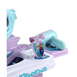 Babyhug Disney Frozen Theme Pretend Play Makeup Trolley Set with Briefcase and Accessories| Cosmetic Set 2 in 1 Vanity Table | Beauty Make Up Trolley Set with 22 pieces & 2 Sticker - Lilac